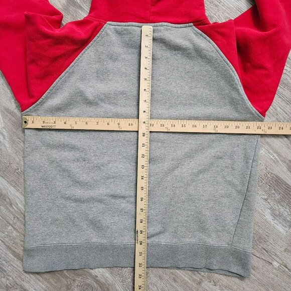 Campus Heritage Ohio State Buckeyes OSU Gray Red Hoodie Sweatshirt L - Picture 16 of 16